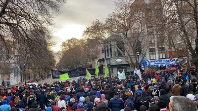 Un sector de la UOCRA movilizó en La Plata