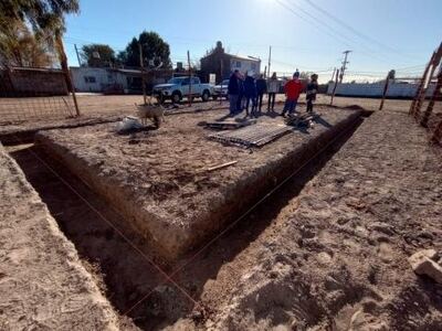 Patagones: José Luis Zara supervisó las obras en el barrio Villa del Carmen