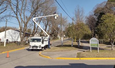 Saladillo: Se instalaron nuevas luces Led en Del Carril