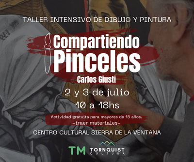 Tornquist: Se viene la segunda edición del taller “Compartiendo Pinceles”