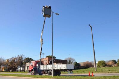 Necochea: Avanza el plan de iluminación en Quequén