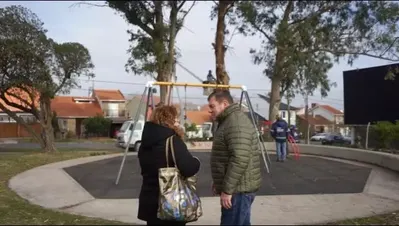 Mar del Plata: Realizan tareas de mantenimiento y mejora en la plaza del Polideportivo Colinas de Peralta Ramos