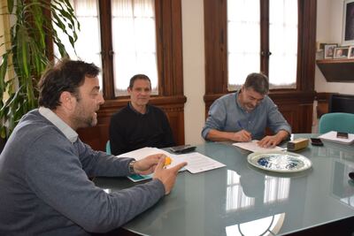 9 de Julio: Barroso firmó un convenio con el Colegio de Arquitectos bonaerense