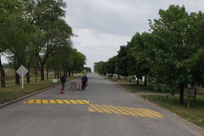 Necochea: Se realizaron trabajos de señalización y mantenimiento en Juan N. Fernández