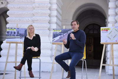 La Plata: Garro presentó el plan municipal "Veredas a la obra"