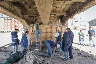Mar del Plata: Concluyeron las obras de cerramiento de la parte inferior del Muelle de los Pescadores