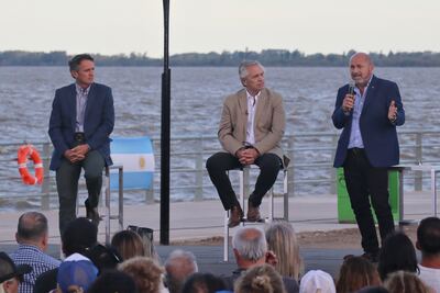 Ensenada: Alberto Fernández inauguró el Paseo Costero de Punta Lara