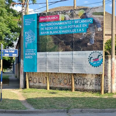 Bahía Blanca: Comenzó el recambio de cañerías de agua en dos sectores de la ciudad