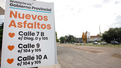 Berazategui: Continúan los trabajos de pavimentación en los barrios