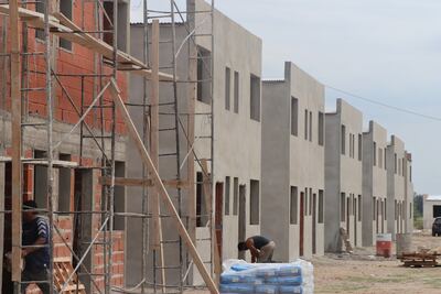 Ensenada: Avanza la obra de viviendas en el Barrio San Martín
