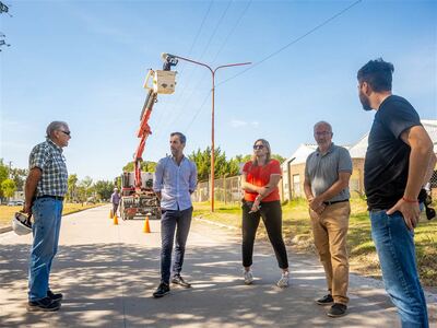 Junín: Comenzó el recambio de luminarias en el Parque Industrial