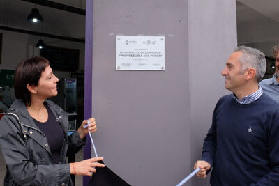 Quilmes: Larroque y Mendoza inauguraron el Almacén de la Comunidad