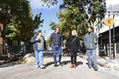 La Plata: Avanzan las obras de transformación en los centros comerciales a cielo abierto