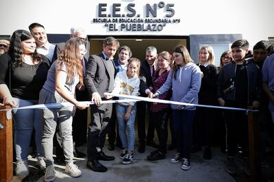 General Belgrano: Kicillof inauguró el nuevo edificio de la Escuela Secundaria N° 5