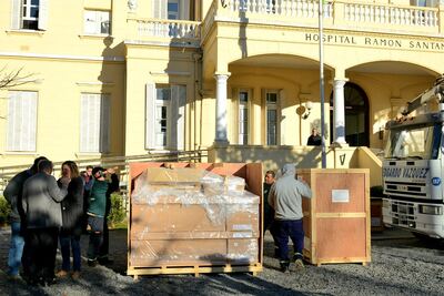 Tandil: Avanza la instalación del nuevo tomógrafo del Hospital Santamarina