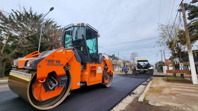 La Costa: Avanza la repavimentación de la Avenida 7 de Las Toninas y más calles en el distrito