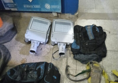 Almirante Brown: Detuvieron a dos personas por el robo de luminarias del alumbrado público en Glew