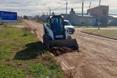 Olavarría: Se ejecutaron trabajos de mantenimiento en los barrios Lourdes y BICE
