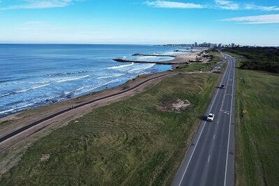 Miramar: Concluyó la construcción de la bicisenda junto a la Ruta 11