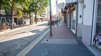 Berazategui: Comenzó la etapa final de las obras de veredas en el centro