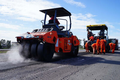 Avanza la repavimentación de la Ruta Provincial N°2