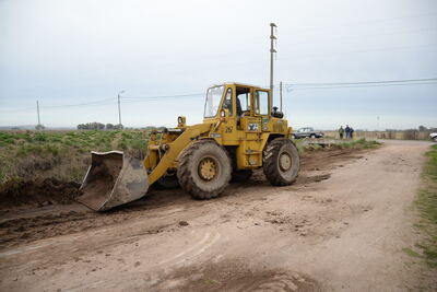 Olavarría: Ejecutan obras de mejoramiento de calles en Sierra Chica