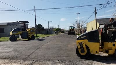 Ayacucho: Concluyeron las tareas de pavimentación en el barrio La Perla