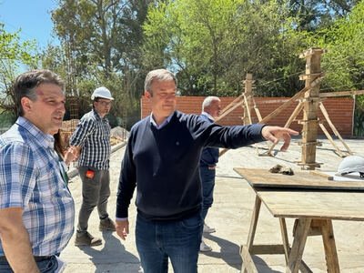 Almirante Brown: Avanza la obra de ampliación y refacción de la Escuela Secundaria N° 35