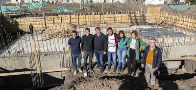 Almirante Brown: Avanza la construcción del Polideportivo de Malvinas Argentinas