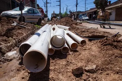 Quilmes: Avanzan las obras de agua y cloacas en el barrio Itatí