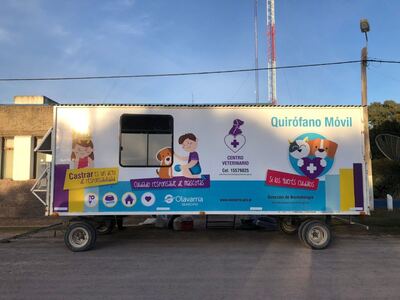 Olavarría: El Quirófano Veterinario Móvil continúa su recorrido por la ciudad en octubre