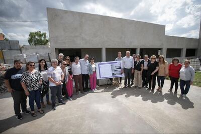 Quilmes: Perczyk y Mendoza recorrieron obras de infraestructura escolar