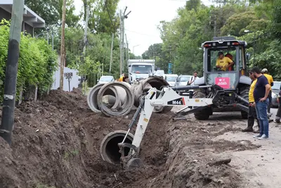 La Plata: Realizan trabajos para mejorar el sistema hidráulico en El Rincón