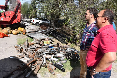 Saladillo: El Municipio avanza con la compactación de vehículos