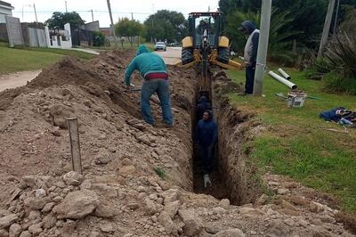 Necochea: El Emsur avanza con obras sanitarias