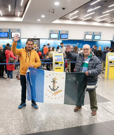 Almirante Brown: A través del programa "Brown en Malvinas", ex combatientes partieron hacia las islas