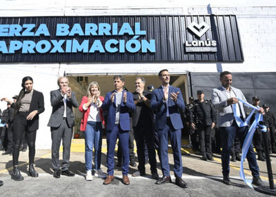Lanús: Ponen en marcha las nuevas instalaciones de la Fuerza Barrial de Aproximación