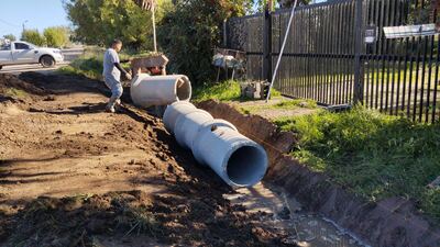 Olavarría: La Comuna comenzó obras hidráulicas en el barrio Cuarteles