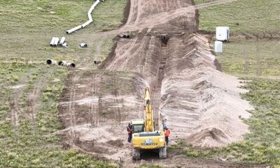 Bahía Blanca: Avanza la obra en el Dique Paso de las Piedras - Planta Grünbein