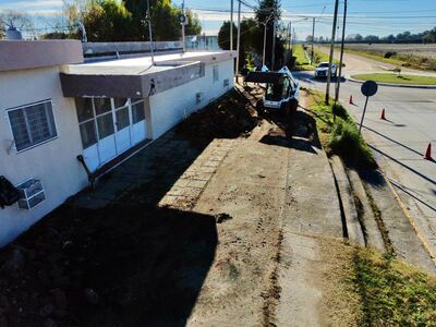 Olavarría: Avanzan los trabajos en torno a la Escuela N° 6