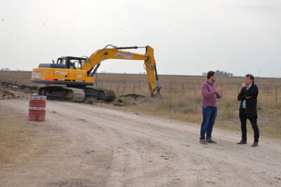 Olavarría: Avanzan las obras hidráulicas en zonas rurales