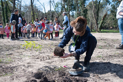 Olavarría: Se plantaron especies nativas en el Bioparque Municipal “La Máxima”