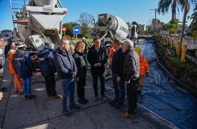 Almirante Brown: Katopodis recorrió obras de infraestructura sanitaria y vial