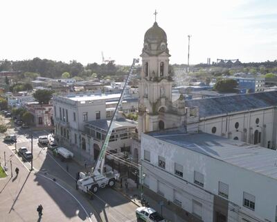 Ensenada: Avanza el mantenimiento de la cúpula de la iglesia Nuestra Señora de La Merced