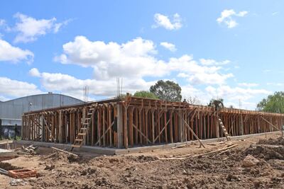 Ensenada: Continúa la obra del nuevo edificio de la Secundaria N°8