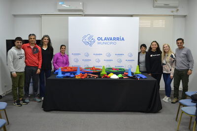Olavarría: Entregaron material deportivo a gimnasios locales que participaron del Muni Gym
