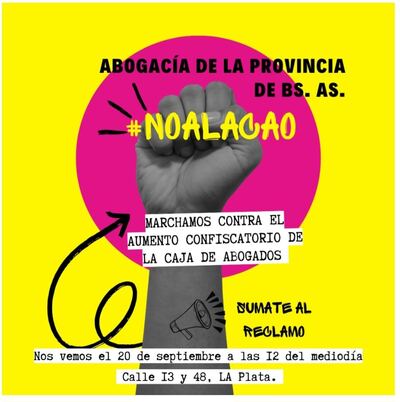 Abogados bonaerenses se movilizan contra el aumento de la Cuota Anual Obligatoria