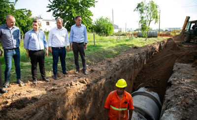 Almirante Brown: Se puso en marcha una obra hidráulica en Glew que beneficiará a miles de vecinos