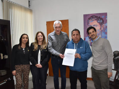 Berisso: Cagliardi recibió al director provincial del Registro de la Propiedad