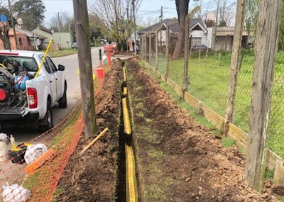 Madariaga: Avanza la obra de gas natural en el Hogar de Ancianos